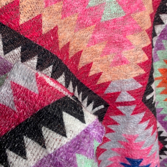 Luna Chic South Western Boho Sz Medium Oversized Spring Colors Lightweight Beach - Picture 9 of 10